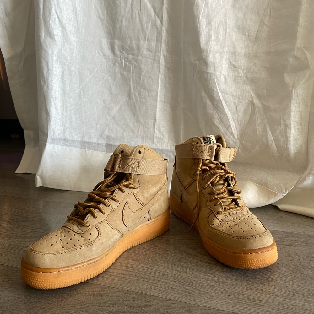 Nike Air Force 1 Mid Sneakers - Tan